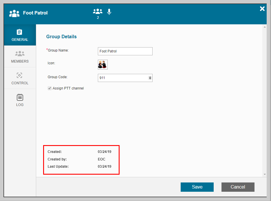 Edit Group