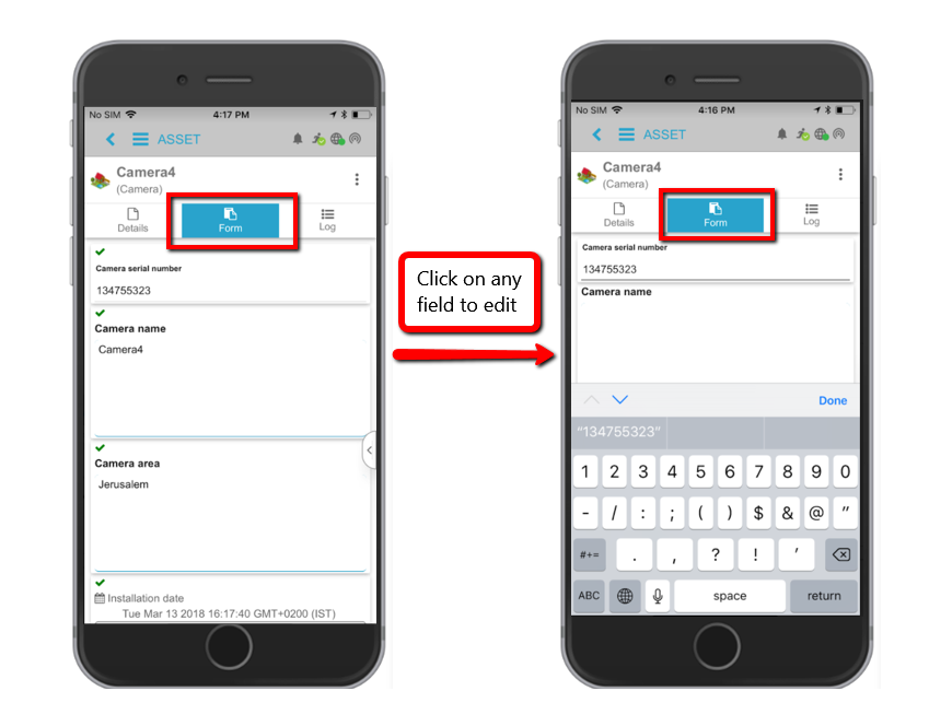 Form tab