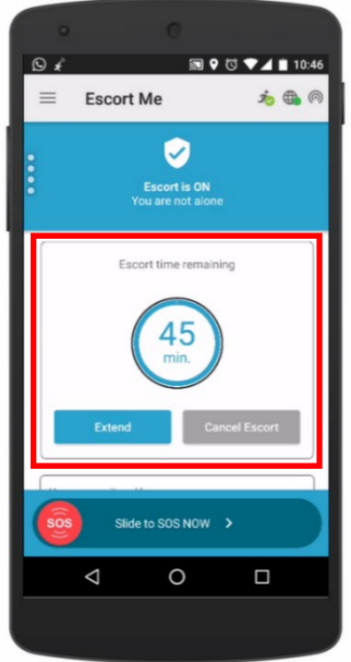 Escort timer