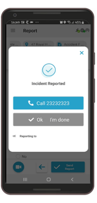 Incident Report Sent