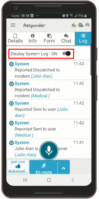 System Log