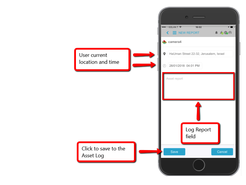 Creating a New Log Entry